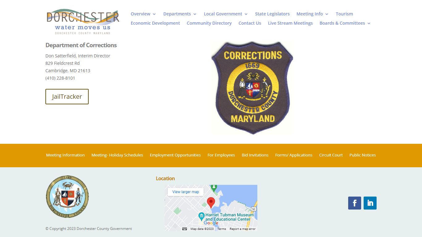 Department of Corrections | Dorchester County Government